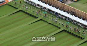 [SS포토]깨끗하게 펼쳐진 양궁 경기장, "한국선수들이 땀을 흘리네..."