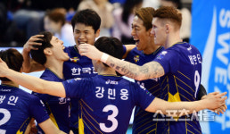 [SS포토] 한국전력, 3-1로 삼성화재 제압!