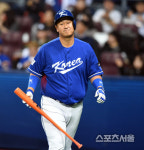 [SS포토] 이대호 아! 삼진