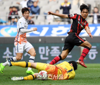 [SS포토] FC서울 박주영, 제주전 선제골이 들어가나 싶었는데...?