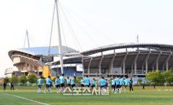 [SS포토]전주월드컵경기장 보조구장에서 훈련 중인 U-20월드컵 대표팀