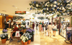 롯데월드몰, 여름 테마로드 수국 꽃길 선봬