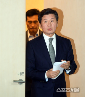[SS포토] 정몽규 회장, 빠른 시간 내에 협회 조직 개편 실행하겠다!