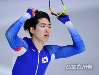 [포토] 차민규, 스피드스케이팅 500m 은메달... 1위와는 0.01초 차