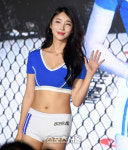 [포토]로드 멀티 스페이스를 빛내는 로드걸 임지우, 안녕하세요