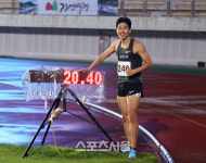 박태건, 33년만에 남자 200m 한국 기록 경신…0.01초 단축