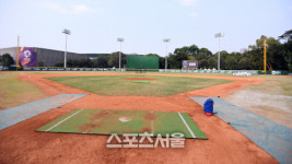 [포토] 열악한 2018 아시안게임 야구경기장