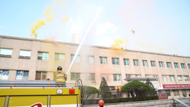 롯데건설 화재 훈련 실시