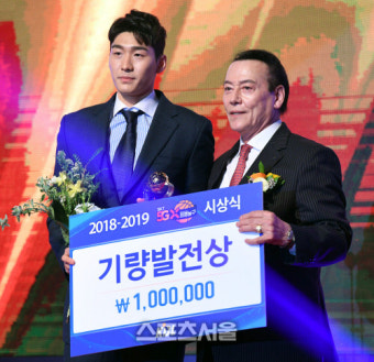 프로농구시상식 기량발전상 양홍석 [포토]