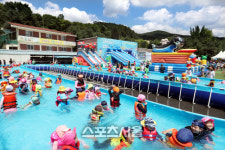 용인시, 언남동 옛 경찰대 물놀이장 시민 발길 이어져