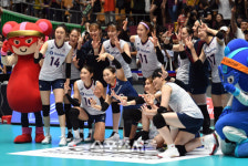 [포토]아시아선수권 3위 차지한 한국여자배구
