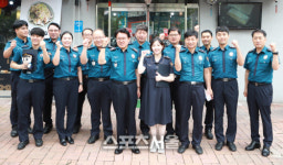 황운하 청장, 대덕署 송촌지구대 격려방문