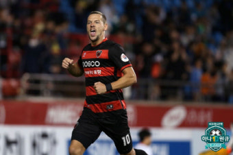 '일류첸코 멀티골' 포항, 제주 2-1로 꺾고 2연승+6위 도약[현장리뷰]