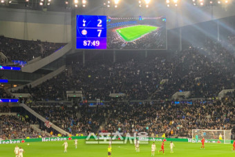 손흥민, 시즌 첫 UCL 골…토트넘은 뮌헨에 2-7 참패[현장리뷰]