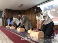 안산단원署 외국인 자율방범대등 ‘심폐소생술 교육’ 실시
