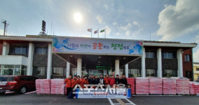 용인시, 제주 구좌읍서 백옥쌀 판매촉진 직거래장터 열어