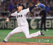 [포토] 야마오카 다이스케, 일본대표팀의 세 번째 투수!