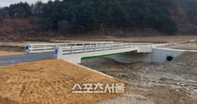 강원고성,현내면 화곡리 무명교 재가설 완료,주민숙원 해결