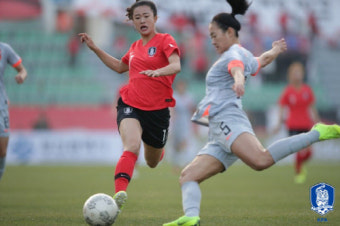 '벨 감독 데뷔전' 女축구, 중국과 0-0 무승부…4연패 끊었다