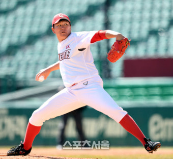 [포토] SK 이원준 '역투'