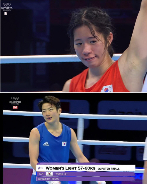파리 올림픽 여자 복싱 54kg 동메달리스트 임애지, 북한 복싱 영웅 방철미와 격려와 응원 나눈다