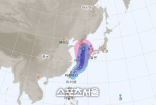 강력 태풍 '바비' 북상…경로는 26일 제주·27일 부산·대구 관통