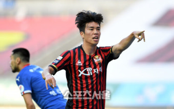 [포토]FC서울 정한민, 내가 넣은 것만큼 기뻐!