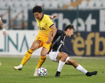 손흥민, 4년 만에 유로파리그서 '냉혹한 평점'…토트넘은 2-1 역전승