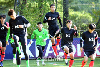 [포토]올림픽축구대표팀 훈련