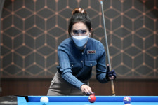 종료 1분 남겨두고 역전 드라마…여 포켓볼 진혜주, 코리아당구그랑프리 초대 챔피언