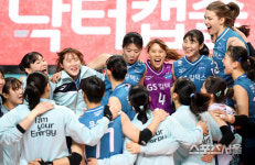 [포토] GS칼텍스, 3-0 완승...신난다~