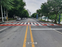 광양시, 과속방지턱 높이와 동일한 고원식 횡단보도 설치