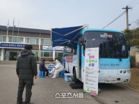 영광군, 코로나19 확산 차단 위해 찾아가는 이동 검사 버스 운영