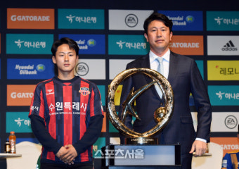 [포토]K리그 개막 미디어데이, 수원FC 김도균 감독과 이승우
