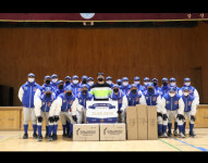 잠신중 야구부 그라운드 오른다, LG 롯데 주말 3연전 승리 기원 시구