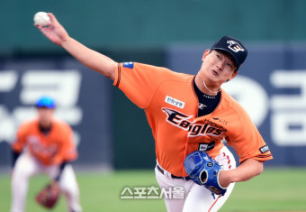[포토] 한화 김서현 '힘찬 투구'