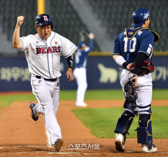 곽빈 10K 무실점 호투+김인태 결승타 두산, NC에 1-0 신승[SS잠실in]