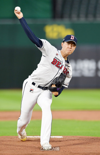 [포토]두산 김유성, 퓨처스리그 올스타전 북부 선발 등판