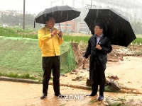 원강수 원주시장, 호우 피해 복구 현장 진두지휘