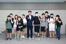 심규언 동해시장, 삼화초교 학생들과 만남의 시간