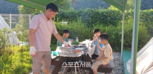 춘천도시공사, 애민보육원 글램핑장 무상체험 지원