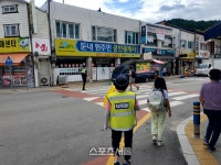 최우식 횡성군 둔내 파출소장, 둔내초 등굣길 안전 지킴이 역할 자청