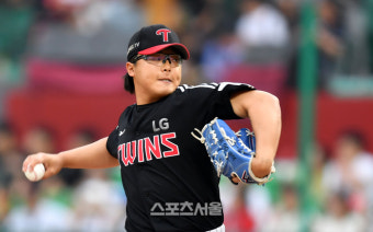 ‘최원태 대체선발’ LG 이지강 ‘5이닝 무실점’ 호투로 임무 완수 [SS광주in]