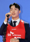 [포토]전체 9순위 지명 소감 밝히는 단국대 이경도