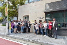 원주시 지정면 이지더원 더그레이스아파트, ‘제5호 천사아파트 현판 제막식’ 개최