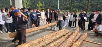 평창군, 강원도 무형문화재 ‘대목장’ 공개시연 평창고등학교에서 열려