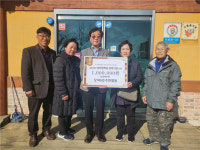 [포토]오덕8리 주민일동, 철원군에 장학금 1백만원 기탁
