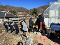 홍천군 내면 창촌초등학교, 연탄 나눔 봉사