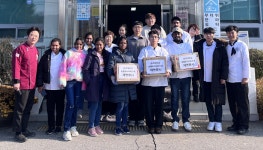 송곡대학교 관광외식서비스과, 춘천시 남산면에 빵 후원