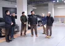 [포토]박상수 삼척시장, 당저지구 행복주택 현장·대학로 문화공원 방문
